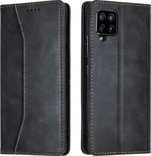 Bodycell PU Leather Book Δερματίνης Μαύρο (Galaxy A42)