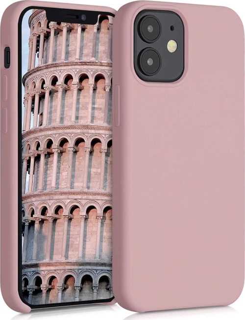 KWmobile Soft Flexible Rubber Back Cover Σιλικόνης Rose Tan (iPhone 12 mini)