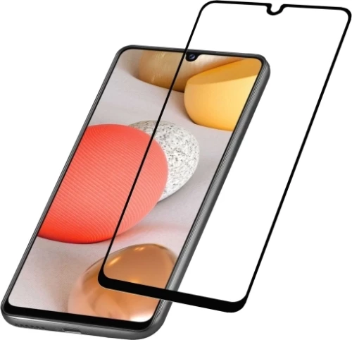 Samsung Galaxy A22 4G - Προστατευτικό Τζαμάκι Οθόνης Full Face Tempered Glass Black 9H 20D (Με πλήρη εφαρμογή σε όλα τα σημεία και όχι μόνο στις άκρες.)