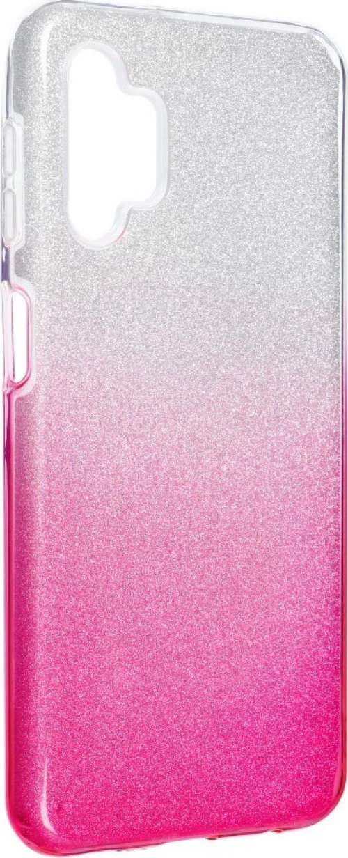 Forcell Shining Back Cover Σιλικόνης Clear / Pink (Galaxy A32 4G)