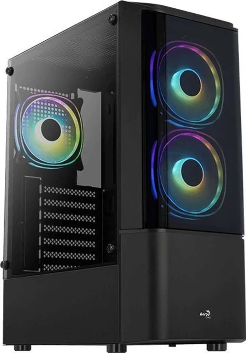 Aerocool Quantum V3 Rgb Tempered Glass Black Accm-Pv30133.11