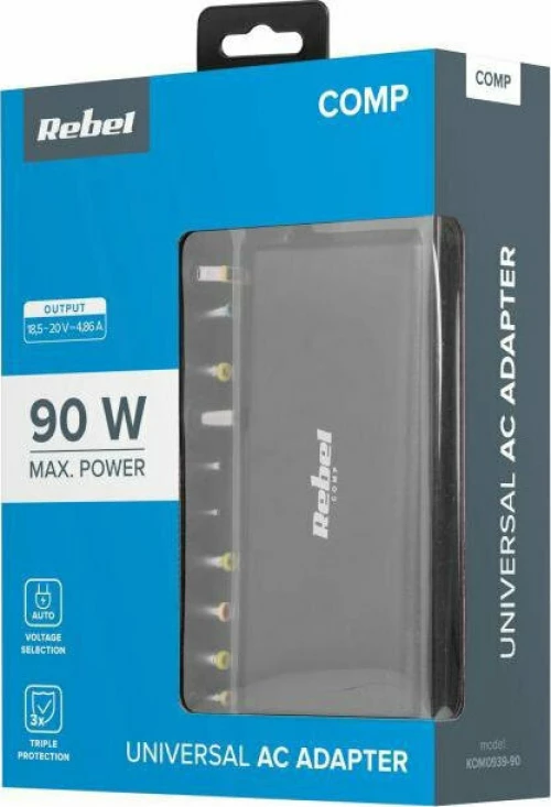 Rebel AC Adapter για Acer / Asus / Dell / HP / Lenovo / Toshiba 90W