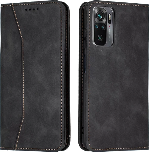 Bodycell Wallet Δερματίνης Μαύρο (Redmi Note 10 / 10s)