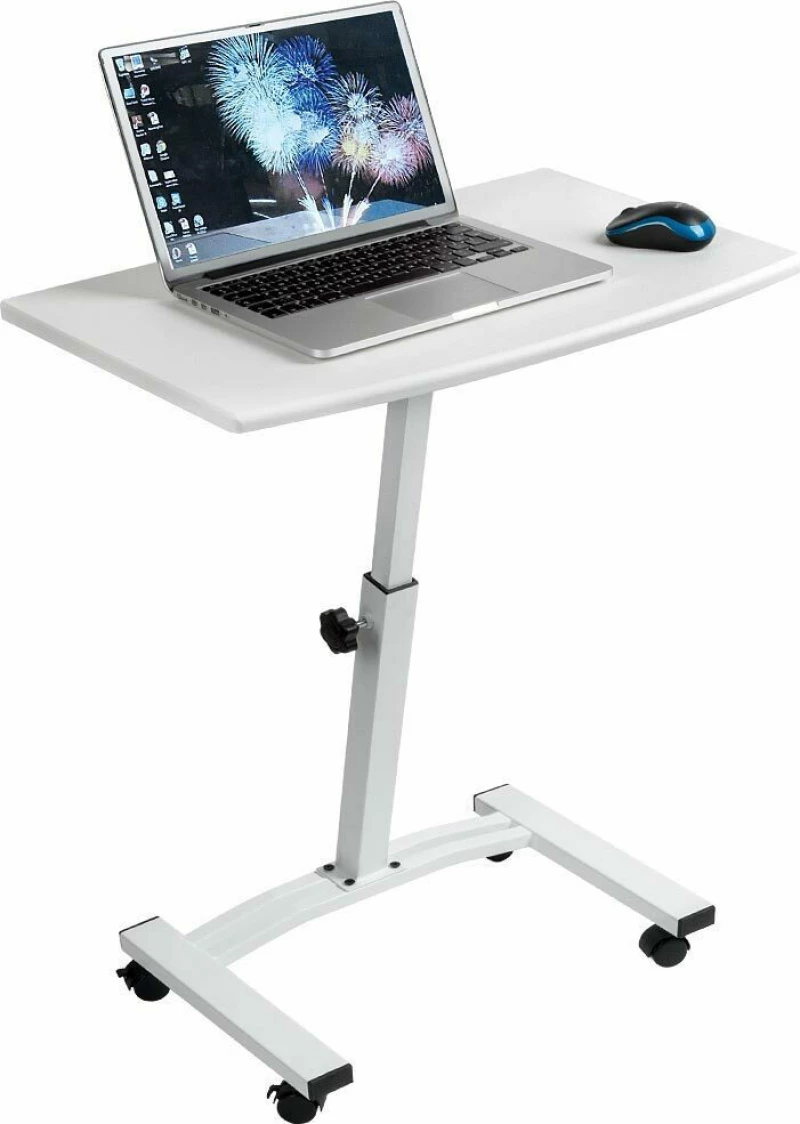 Tatkraft Τροχήλατο τραπεζάκι laptop 60 x 40 x 52/84 cm Λευκό