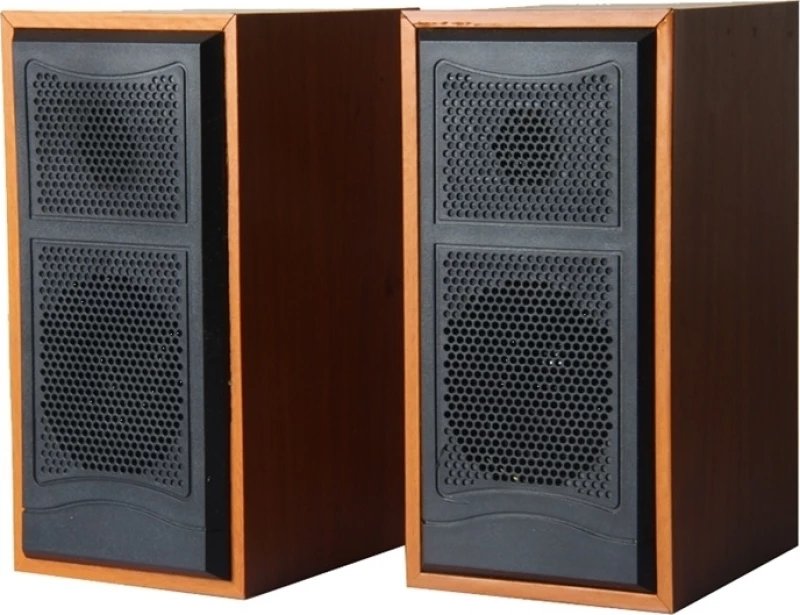 FT-102 Ηχεία Υπολογιστή 2.0 με Ισχύ 6W σε Καφέ Χρώμα