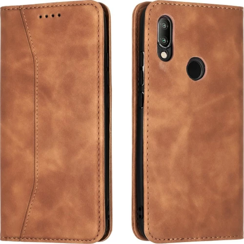 Bodycell PU Leather Wallet Δερματίνης Καφέ (Redmi 7)