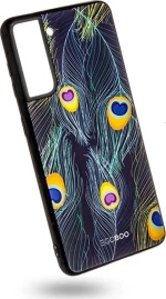 Egoboo Glass TPU Back Cover Συνθετική Peacock (Galaxy S21 Ultra 5G)