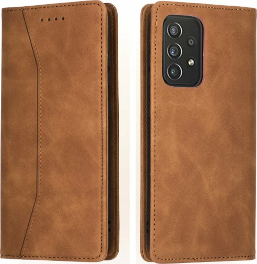 Bodycell Wallet Δερματίνης Καφέ (Galaxy A72)