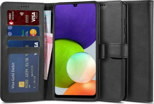 Tech-Protect ”2” Wallet Δερματίνης Μαύρο (Galaxy A22 4G)