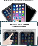 GL490 ANTI SPY TEMPERED GLASS FOR IPHONE 12 / 12 PRO FULL GLUE FULL COVER BLACK