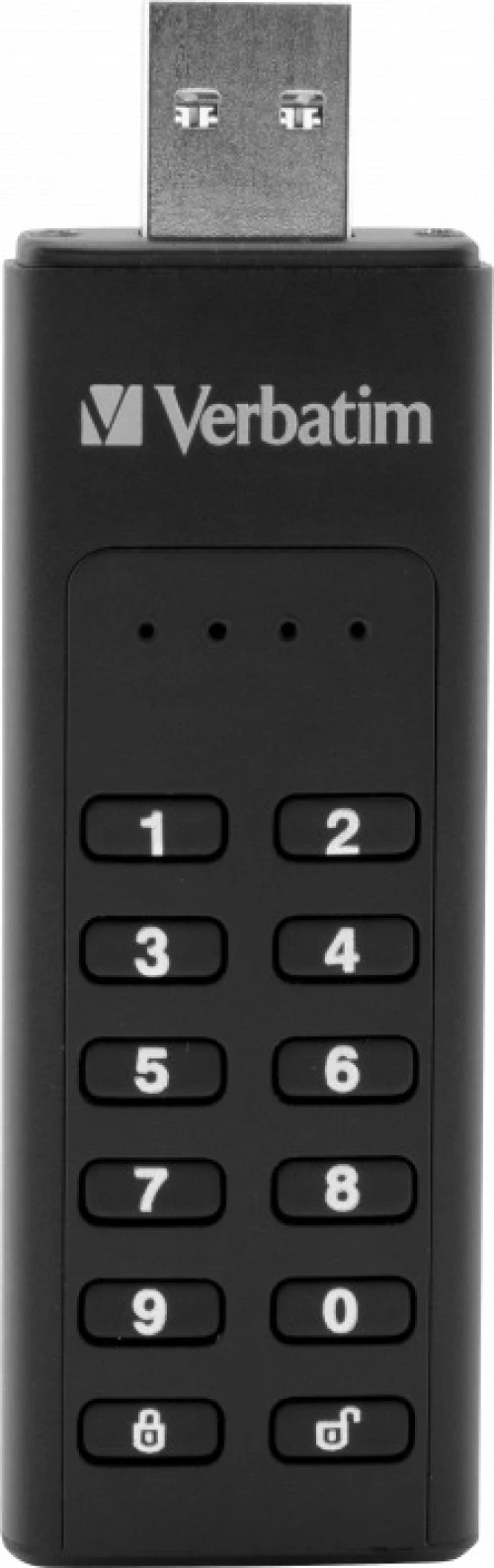 Verbatim Keypad Secure 64GB USB 3.2 Μαύρο