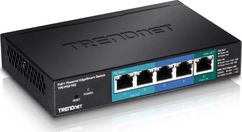 Network Switch Trendnet 5-Port Gbit EdgeSmart PoE+ 18 W Metall