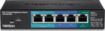 Network Switch Trendnet 5-Port Gbit EdgeSmart PoE+ 18 W Metall
