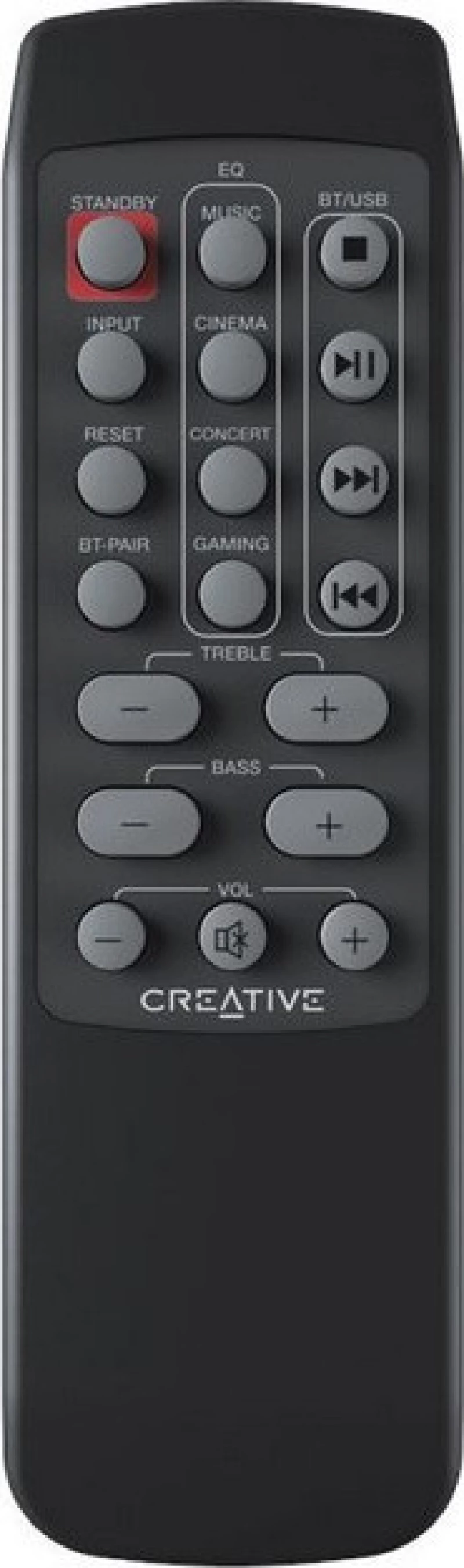 Creative T100 Ασύρματα Ηχεία Υπολογιστή 2.0 με Bluetooth και Ισχύ 40W σε Μαύρο Χρώμα