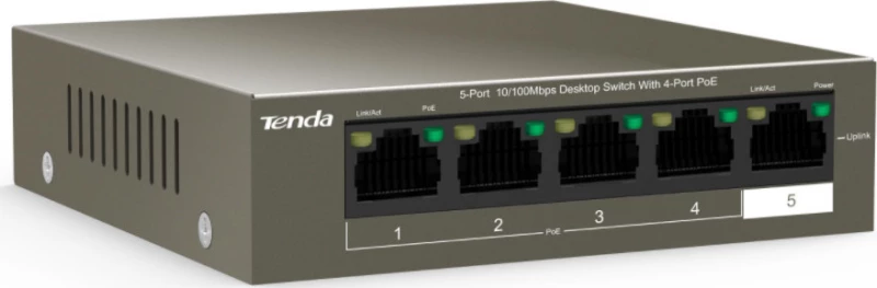 Tenda Switch TEF1105P-4-63W 4-port 10/100
