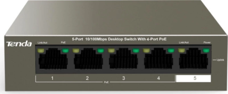 Tenda Switch TEF1105P-4-63W 4-port 10/100
