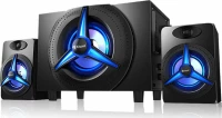 Speakers Kisonli Tm-7000A, Bluetooth, 15W+2X5W, 220V, Black - 22148