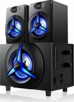 Speakers Kisonli Tm-7000A, Bluetooth, 15W+2X5W, 220V, Black - 22148