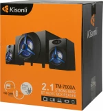 Speakers Kisonli Tm-7000A, Bluetooth, 15W+2X5W, 220V, Black - 22148