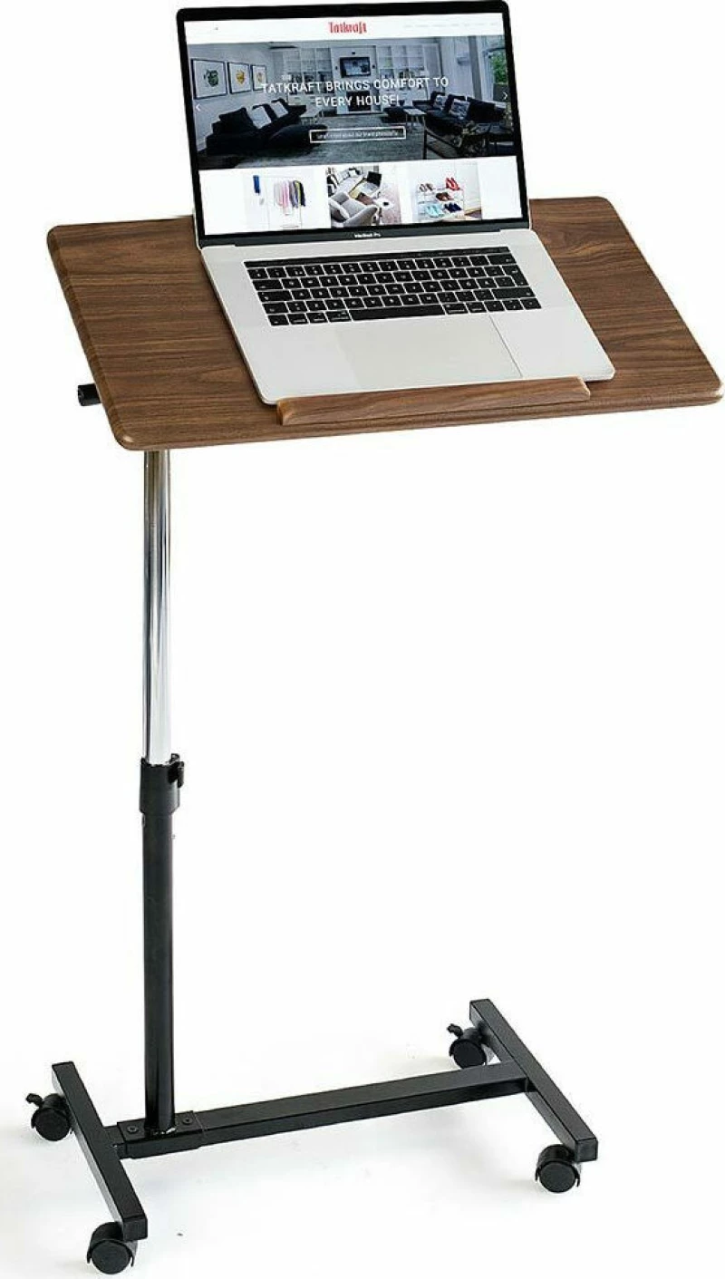 Tatkraft Τροχήλατο τραπεζάκι laptop 60 x 34 x 71/96 cm