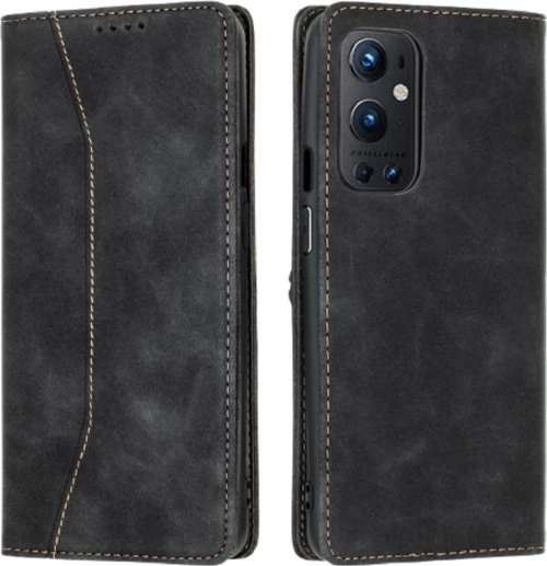Bodycell PU Leather Wallet Δερματίνης Μαύρο (OnePlus 9 Pro)