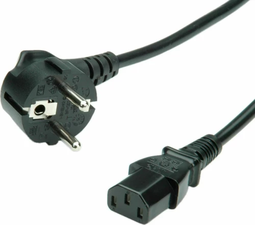 Roline Schuko male - IEC C13 female Cable 1.8m Μαύρο (19.08.1018)
