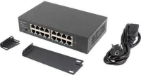 Network Switch Lanberg RSGE-16 Rack 10"/19" (16-port 1Gb)
