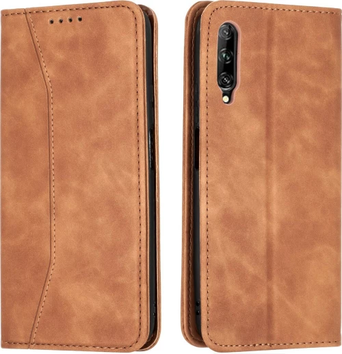 Bodycell PU Leather Wallet Δερματίνης Καφέ (Huawei P Smart Pro)