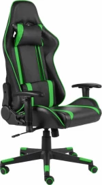 vidaXL 20480 Καρέκλα Gaming Μαύρη/Πράσινη