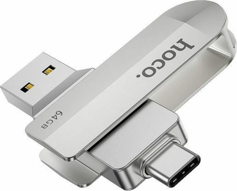 Hoco UD10 64GB USB 3.0 Ασημί