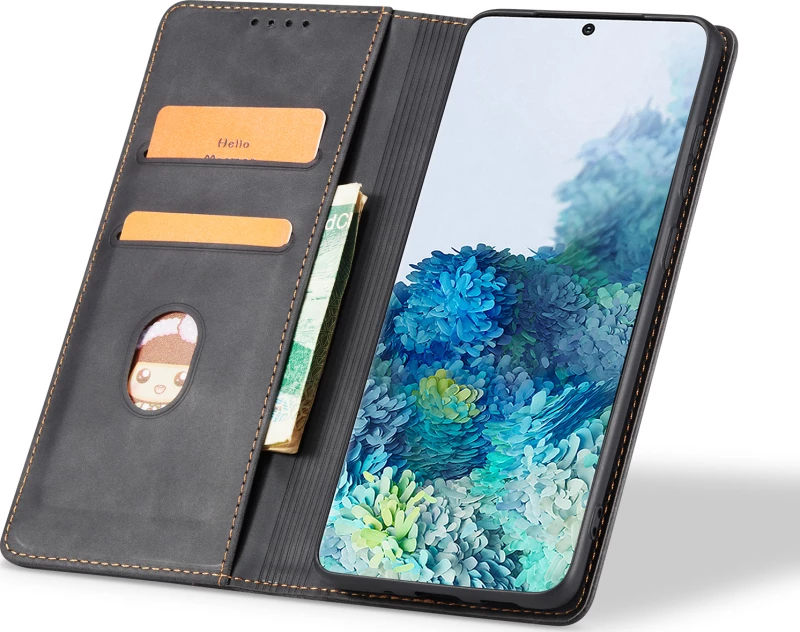 Bodycell Wallet Δερματίνης Μαύρο (Redmi 8A)