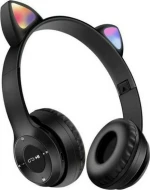 P47M Cat Ear Ασύρματα Ακουστικά Μαύρα