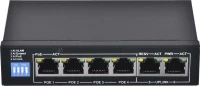 Extralink Krios Poe Switch 4X Gigabit Poe/Poe+, 2X Rj45 Uplink Gigabit, 60W
