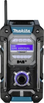 Makita DMR112 Επιτραπέζιο Ραδιόφωνο Επαναφορτιζόμενο DAB+ με Bluetooth Μπλε