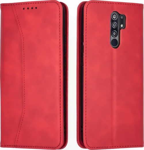 Bodycell PU Leather Book Κόκκινο (Redmi 9)