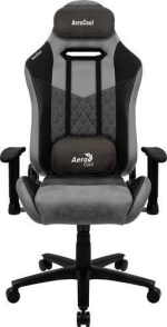 Aerocool Duke Aerosuede Universal Gaming Chair Black Grey (Aeroac-280Duke-Bk)