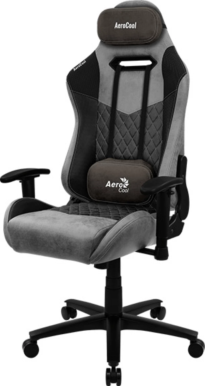 Aerocool Duke Aerosuede Universal Gaming Chair Black Grey (Aeroac-280Duke-Bk)