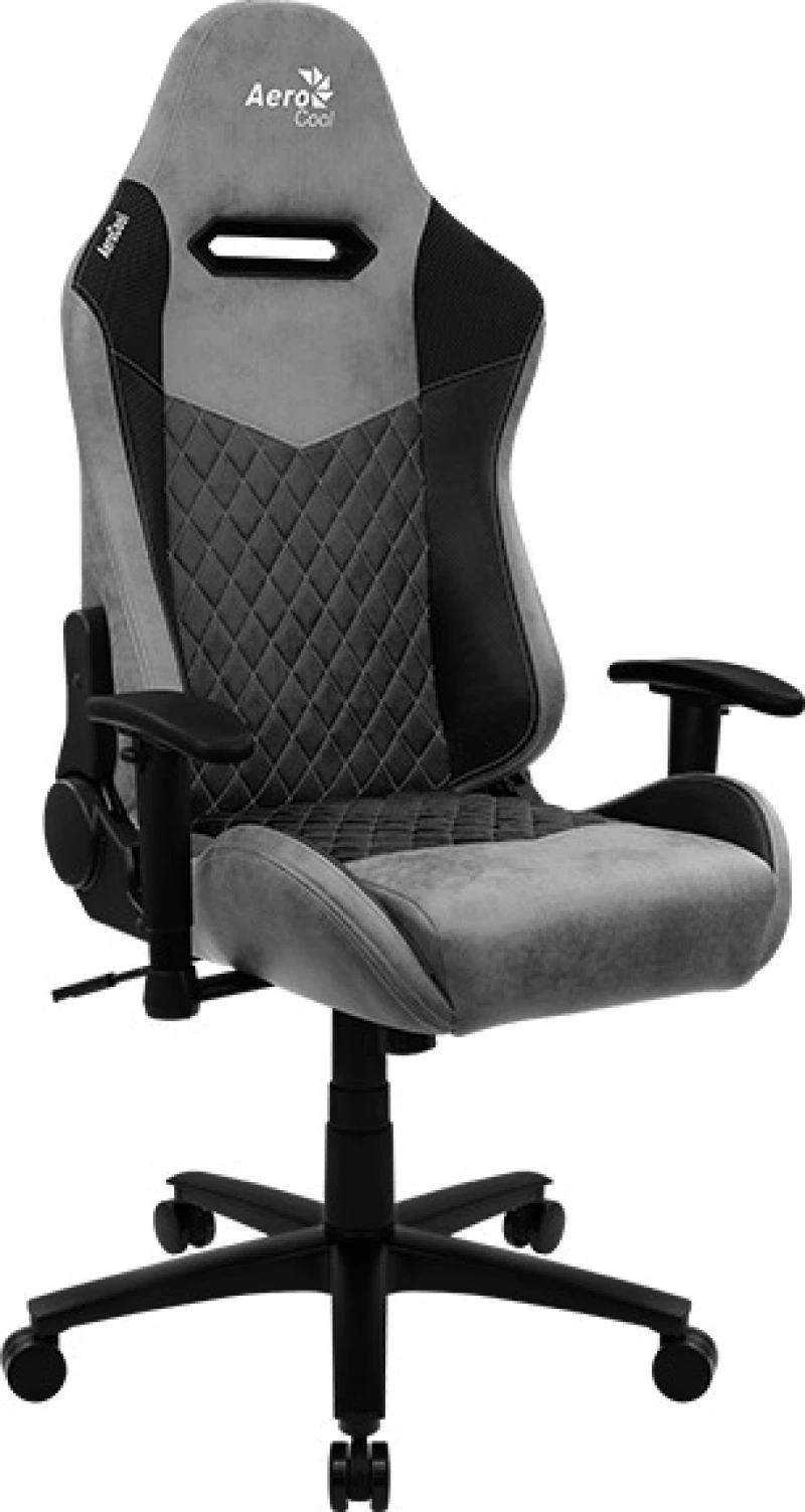 Aerocool Duke Aerosuede Universal Gaming Chair Black Grey (Aeroac-280Duke-Bk)