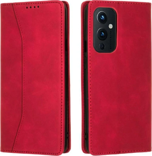 Bodycell PU Leather Wallet Δερματίνης Κόκκινο (OnePlus 9)