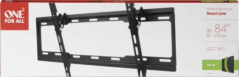 One For All WM 2621 Βάση Τηλεόρασης Τοίχου έως 84" και 80kg