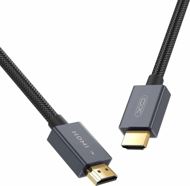 XO HDMI 2.1 Braided Cable HDMI male - HDMI male 3m Μαύρο