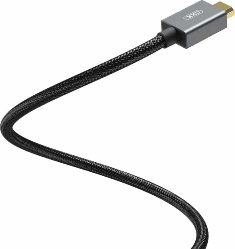XO HDMI 2.1 Braided Cable HDMI male - HDMI male 3m Μαύρο