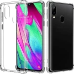 Θήκη Πλάτης Σιλικόνης Anti Shock 1.5mm για Samsung A405F Galaxy A40 - Χρώμα: Διάφανο