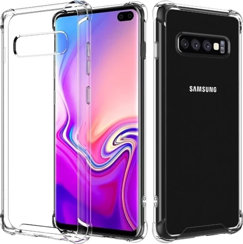 Θήκη Πλάτης Σιλικόνης Anti Shock 1.5mm για Samsung G975F Galaxy S10 Plus - Χρώμα: Διάφανο