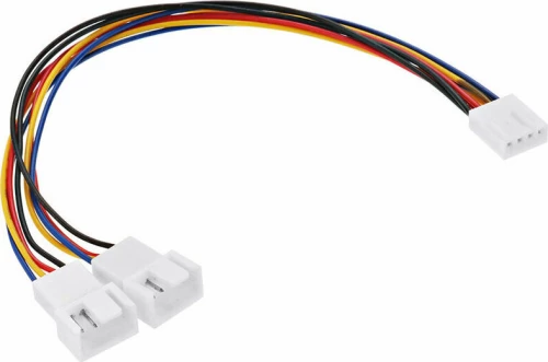 De Tech 4pin to 2x4pin Cable 0.3m Πολύχρωμο (18320)