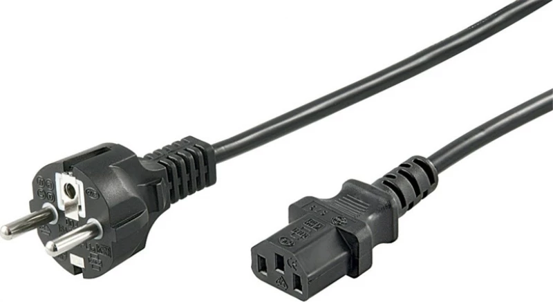 Goobay Schuko male - IEC C13 female Cable 3m Μαύρο (96036)