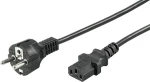 Goobay Schuko male - IEC C13 female Cable 3m Μαύρο (96036)