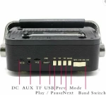 M-180 Retro Φορητό Ραδιόφωνο Επαναφορτιζόμενο με USB Κόκκινο