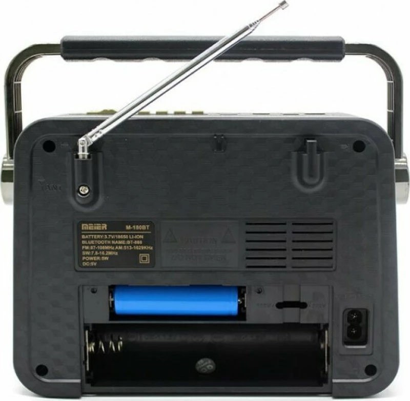 M-180 Retro Φορητό Ραδιόφωνο Επαναφορτιζόμενο με USB Κόκκινο