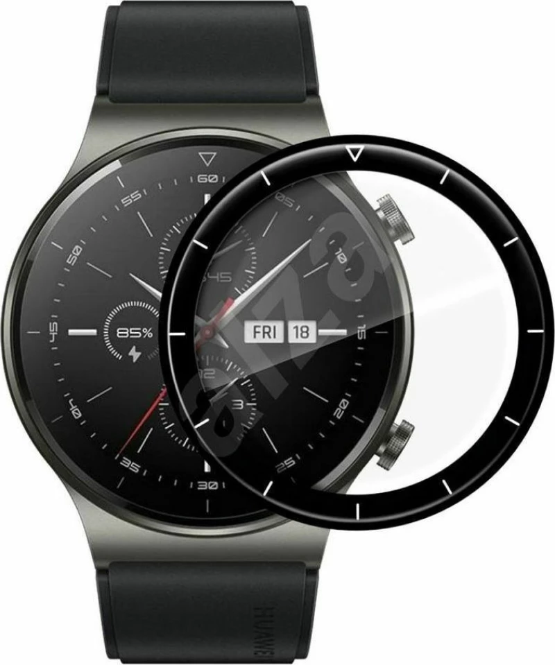 Bestsuit Flexible Hybrid Tempered Glass Black (Huawei Watch GT 2 Pro)